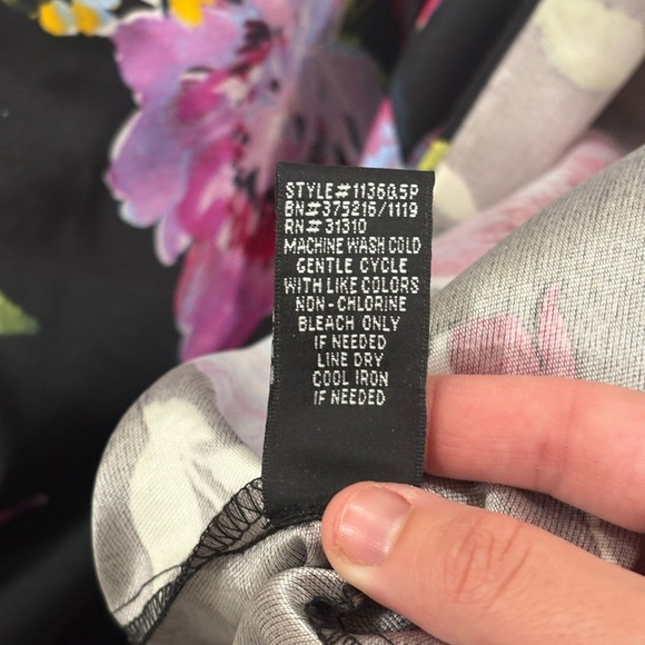 BCX Black Floral Maxi Dress - Picture 9 of 11